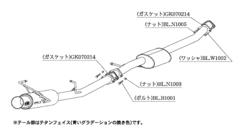 柿本改 マフラー レグ06 R スポーツマフラー 日産 スカイライン クーペ(2ドア) GF ER34 N21354 カキモト :N21354 qq e f2 265d:車パーツDIY.com