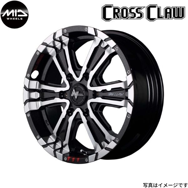 マルカ ホイール ナイトロパワー クロスクロウ GE ミツビシ エアトレック CU系 MID 【16×7.0J 5 114.3 INSET40 ブラックメタリック】 1本 :mid qq e f2 i 23347d:車パーツDIY.com