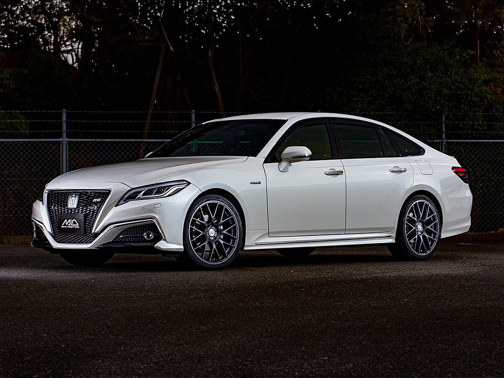 アルミホイール    【18×8.0J 5-114.3 INSET42 セミグロスガンメタ/リムエッジDC/ロゴマシニング】 マルカ エクスクルーシブ 028F 2本の画像