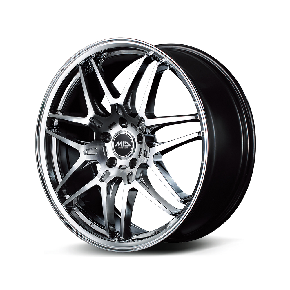 アルミホイール    【19×8.0J 5-114.3 INSET42 ハイパーメタルコート/ポリッシュ】 マルカ エクスクルーシブ 720F 2本セットの画像