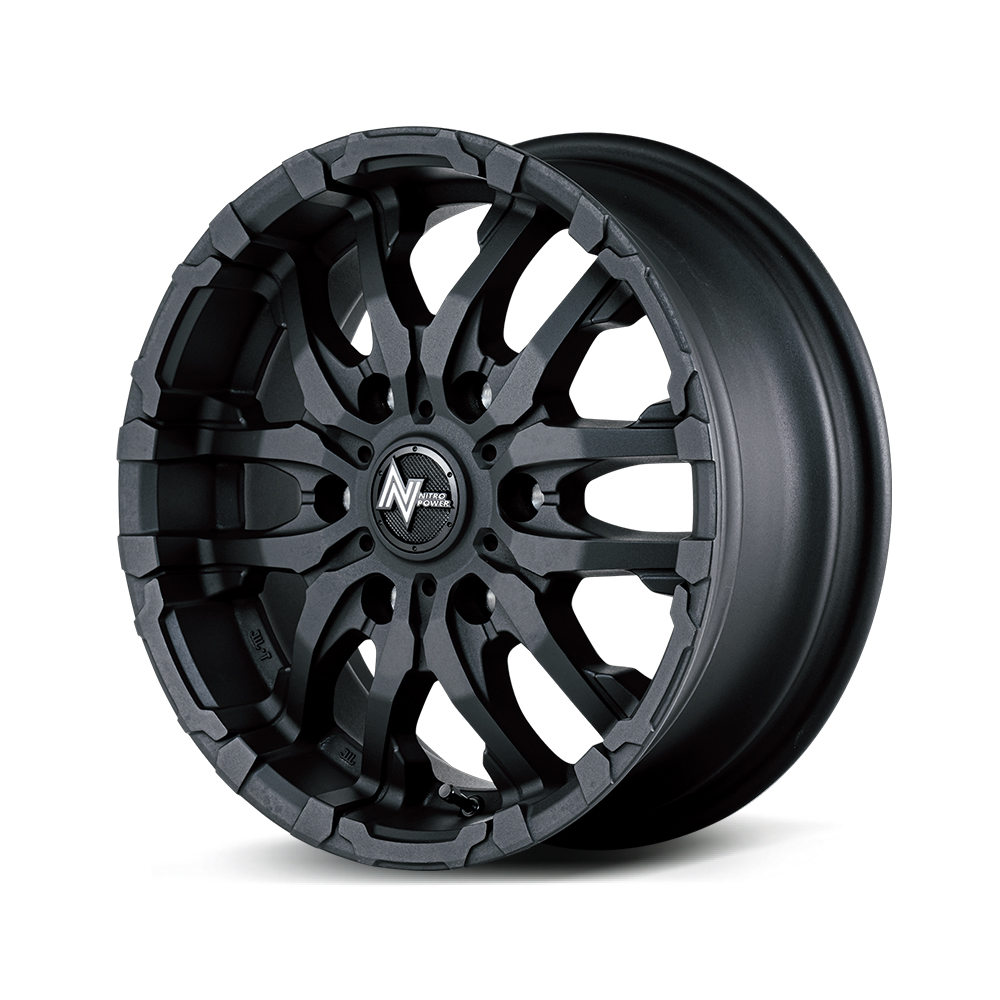 アルミホイール    【17×8.0J 6-139.7 INSET20 ブラストブラック】 マルカ ナイトロパワー M26クロスファング 4本セットの画像
