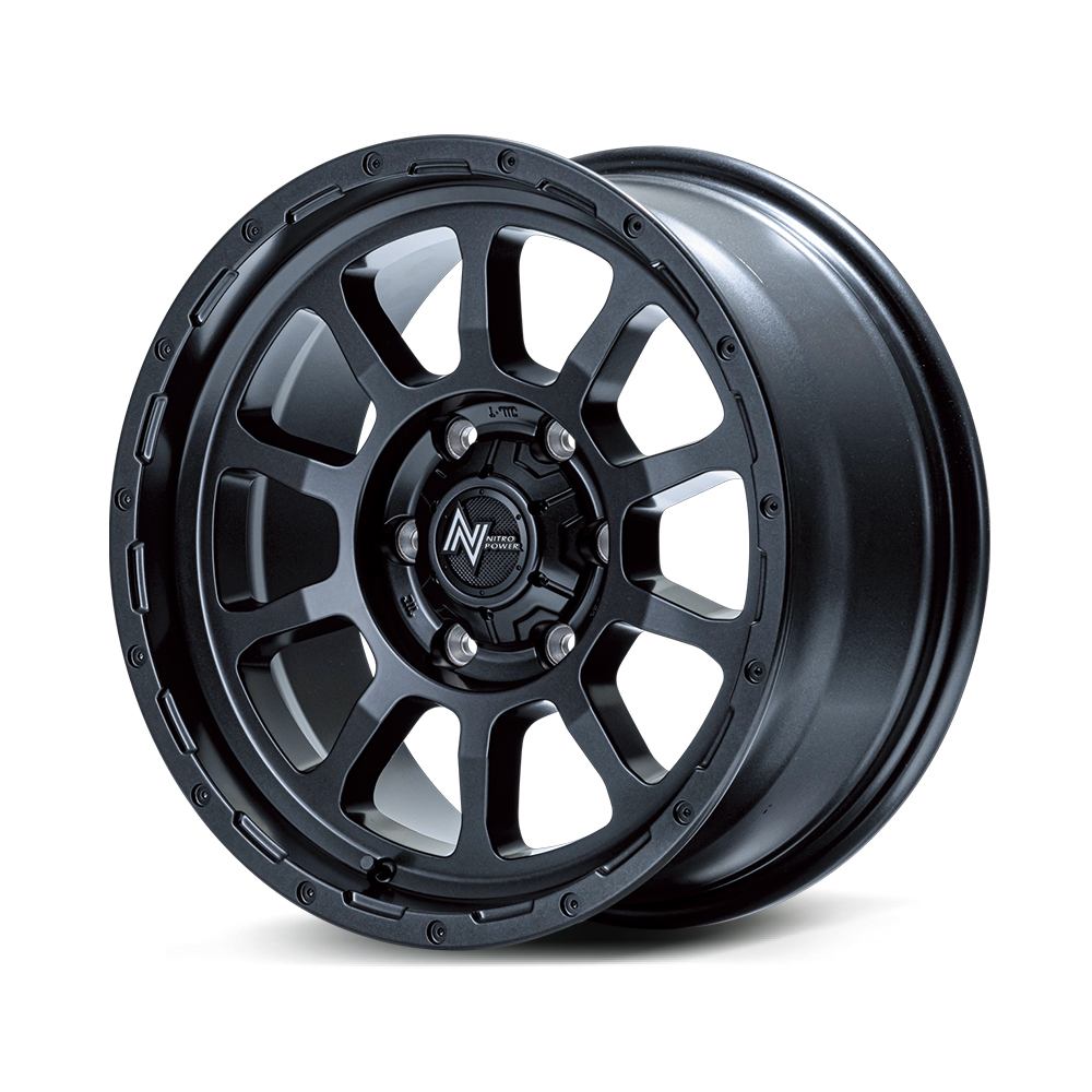 ホイール    【16×6.5J 6-139.7 INSET38 バレルブラック】 マルカ ナイトロパワー M10パーシング バレルブラックエディション 1本の画像