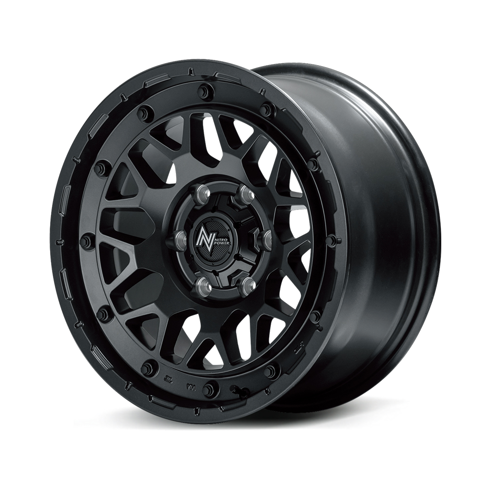 アルミホイール FJクルーザー   【17×8.0J 6-139.7 INSET20 バレルブラック】 マルカ MID ナイトロパワー M29スティンガー 4本セットの画像