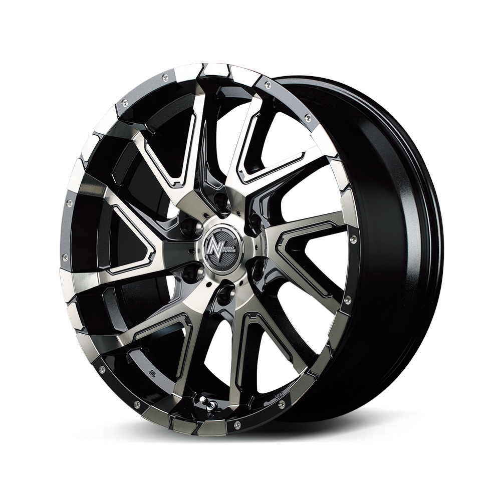 ホイール    【17×8.0J 6-139.7 INSET20 ブラックメタリックポリッシュ】 マルカ ナイトロパワー デリンジャー 4本の画像