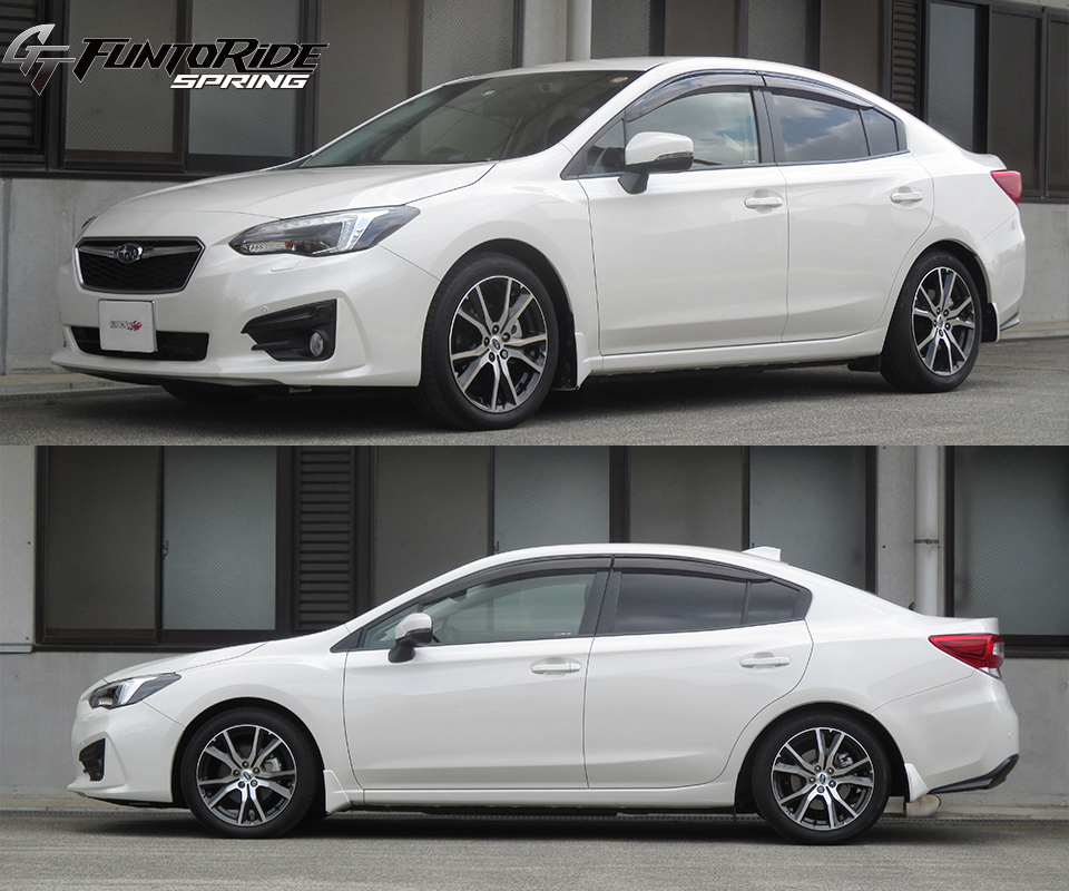 スプリング インプレッサG4 GK7 スバル リア左右セット タナベ GTファントライド GT7FR×2 バネ ローダウン サスペンションの画像
