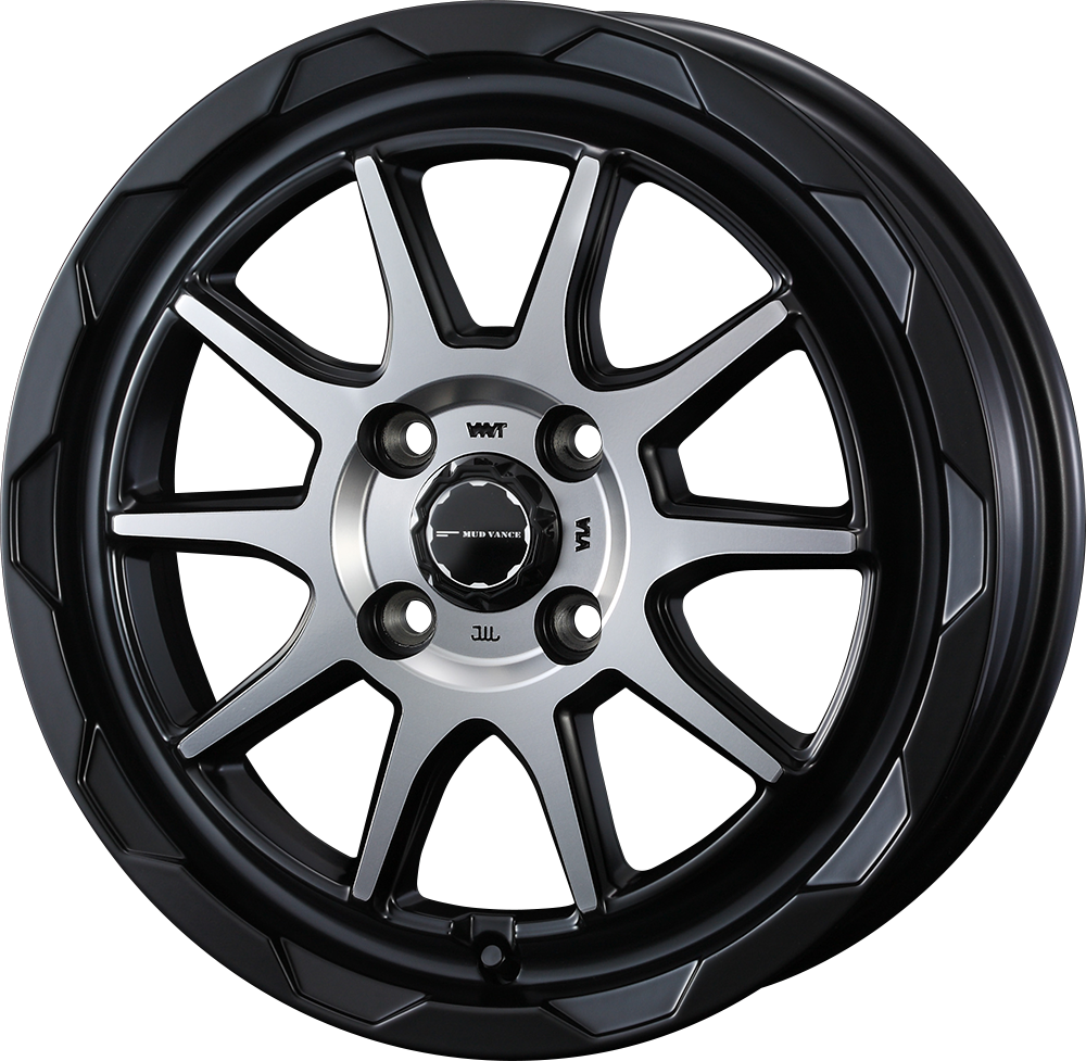 ウェッズ ホイール ウェッズアドベンチャー マッドヴァンス06  キャリイ DA63T スズキ 12インチ 4H 4本セット 0039805 WEDSの画像