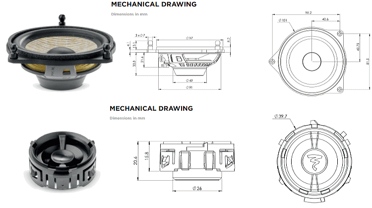 正規品 FOCAL フォーカル IS MBZ 100 メルセデスベンツ 2WAY 