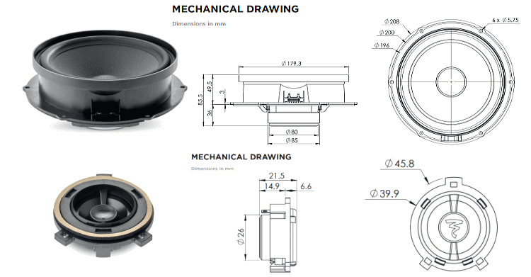 正規品 FOCAL フォーカル IS VW 180 フォルクスワーゲン 2WAY