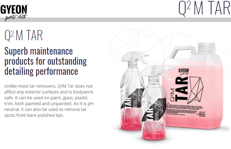 GYEON ジーオン Q2M-TA400 Q2M Tar 4000ml（タール） タールクリーナー