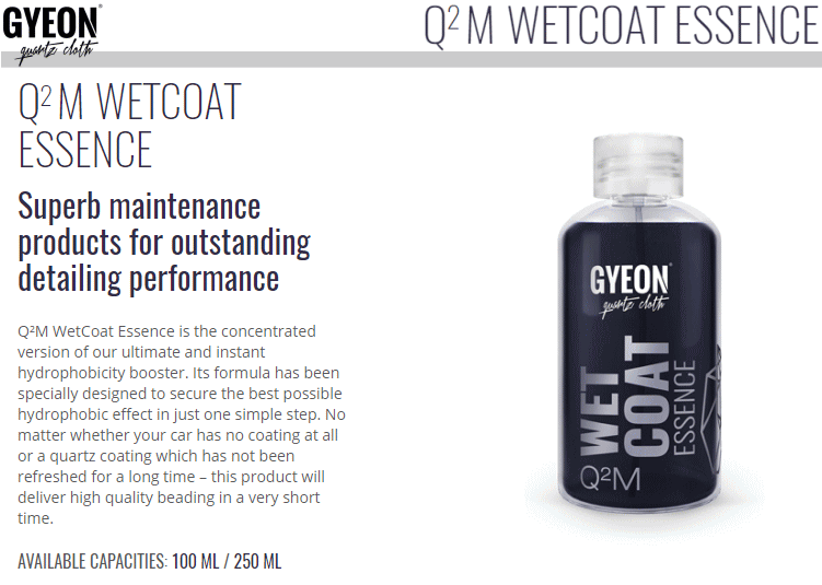 Gyeon Q2M WetCoat Essence