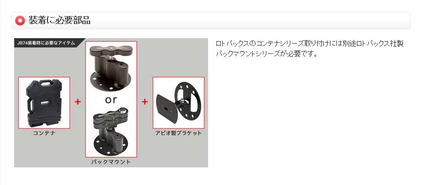 APIO アピオ ロトパックスマウントブラケット スペアタイヤブラケット