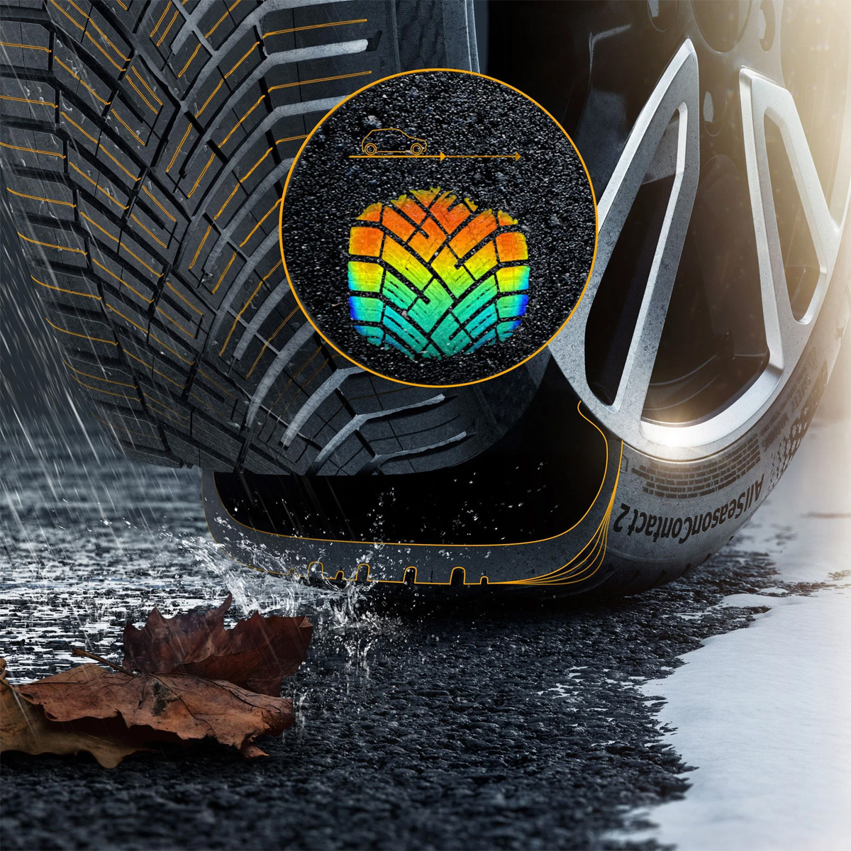 Continental コンチネンタル AllSeasonContact 2 タイヤ 1本 235/60R18 107W XL SUV 品番:0355418の画像