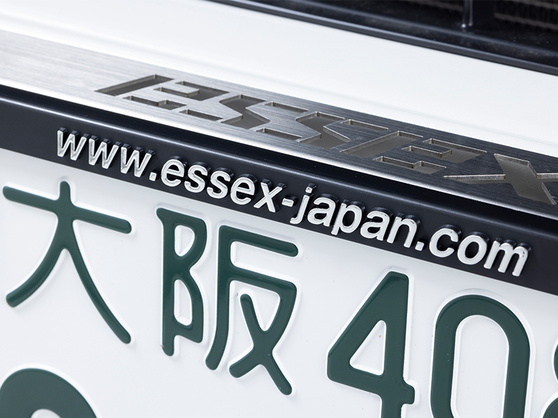 CRS シーアールエス ナンバーフレーム 3Dロゴ Essexjapan フロントリア