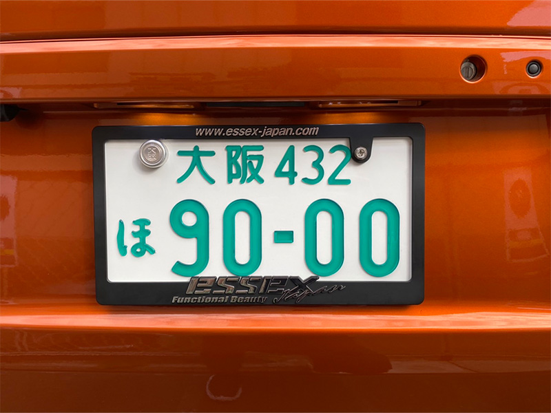 CRS シーアールエス ナンバーフレーム 3Dロゴ Essexjapan フロントリア