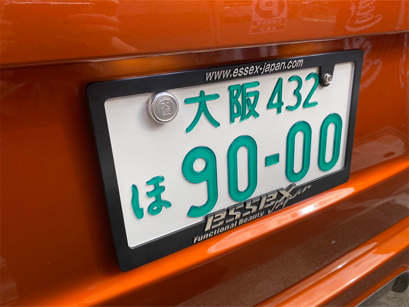 CRS シーアールエス ナンバーフレーム 3Dロゴ Essexjapan フロントリア 