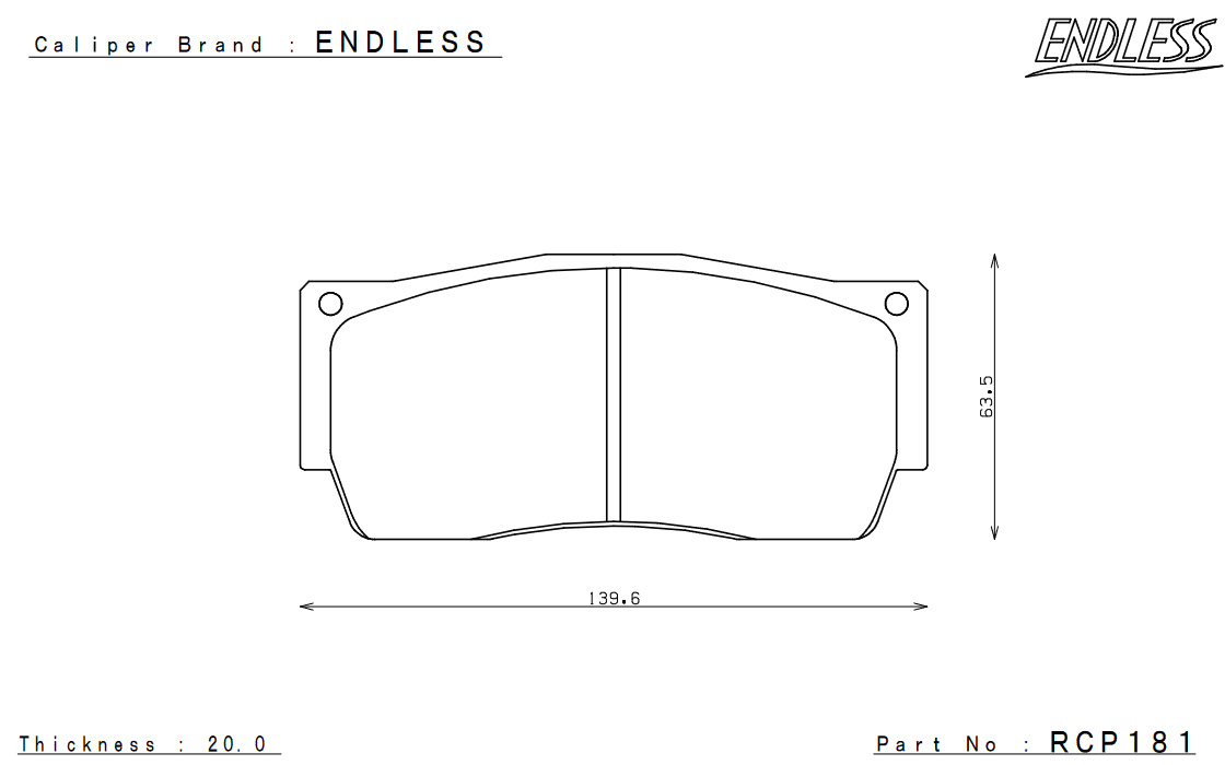 ENDLESS/エンドレス ブレーキキット MONO6 SPORTS TA フロント スカイライン BCNR33 EFY6BBCNR33の画像