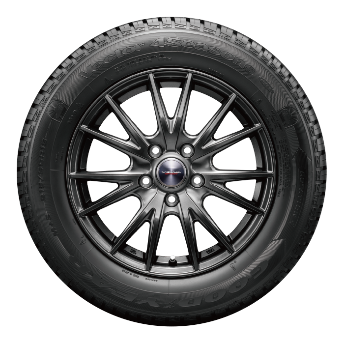 GOODYEAR グッドイヤー VECTOR 4Seasons Hybrid 195/60R15 88H オールシーズンタイヤ 2本 195 60 15 05609624×2の画像