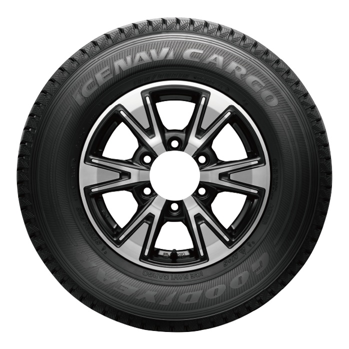 GOODYEAR グッドイヤー スタッドレス タイヤ 1本 155 80R12 83 81N ICE NAVI CARGO アイスナビカーゴ 155 80 12インチ 10A09810の画像