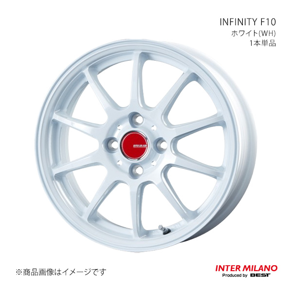 INTER MILANO インターミラノ INFINITY F10 ホイール 1本単品【17×7.0J 4-100 INSET42 ホワイト】