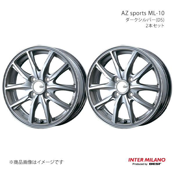 INTER MILANO インターミラノ CLAIRE GZ10 ホイール 2本セット IQ 10系 2008/11〜2016/3【15×5.5J 4-100 INSET43 グロスブラック】