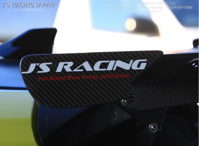 J'S RACING（ジェイズレーシング） 14ステッカー ホワイト Sサイズ JS