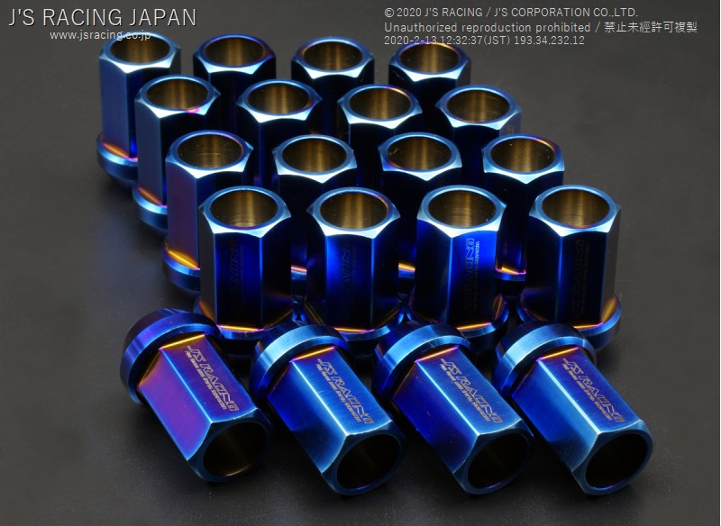 J'S RACING（ジェイズレーシング） チタン 貫通ナット17HEX 5穴パック
