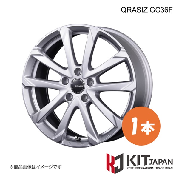 クレイシズ GC36F ホイール 1本【15×6.0J 5-100 INSET43 BSL】KIT JAPAN ケイアイティ ジャパン QRASIZ GC36F 品番:QGC520S