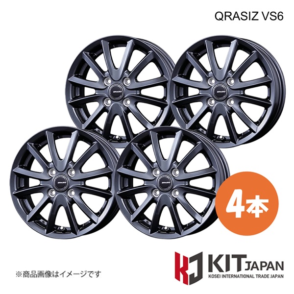 クレイシズ VS6 ホイール 4本【14×5.0J 4-100 INSET39 GM】KIT JAPAN