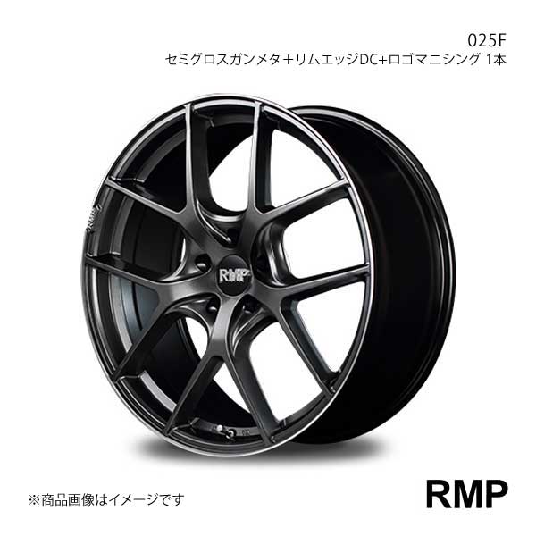 RMP/025F XV/XV ハイブリッド GT系 アルミホイール 1本 【17×7.0J 5-100 INSET50 セミグロスガンメタ＋リムエッジDC＋ロゴマシニング】