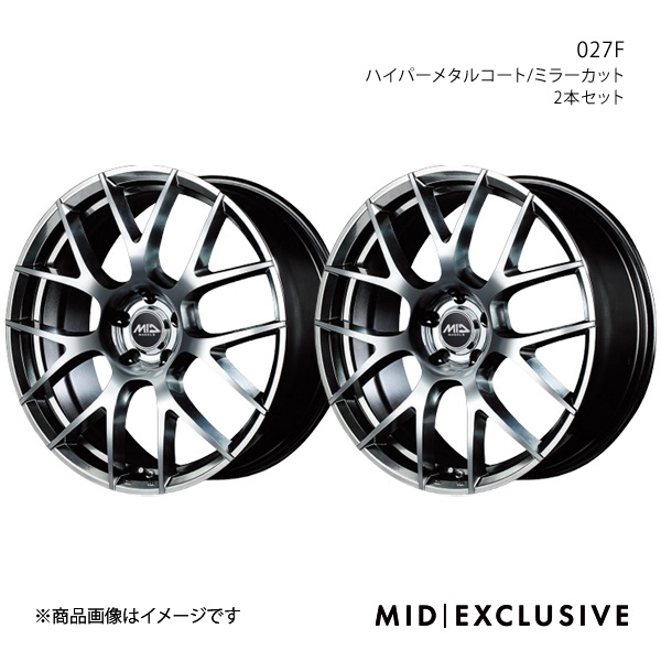 MID EXCLUSIVE/027F GS 10系 アルミホイール2本セット【19×8.0J 5-