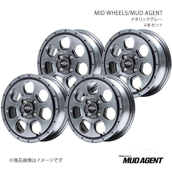 マルカサービス MID WHEELS/MUD AGENT エブリィワゴン DA17W アルミ