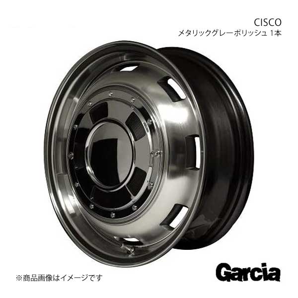 Garcia/CISCO ランドクルーザープラド 150系 アルミホイール 4本セット【17×8J 6-139.7 INSET20 メタリックグレーポリッシュ】
