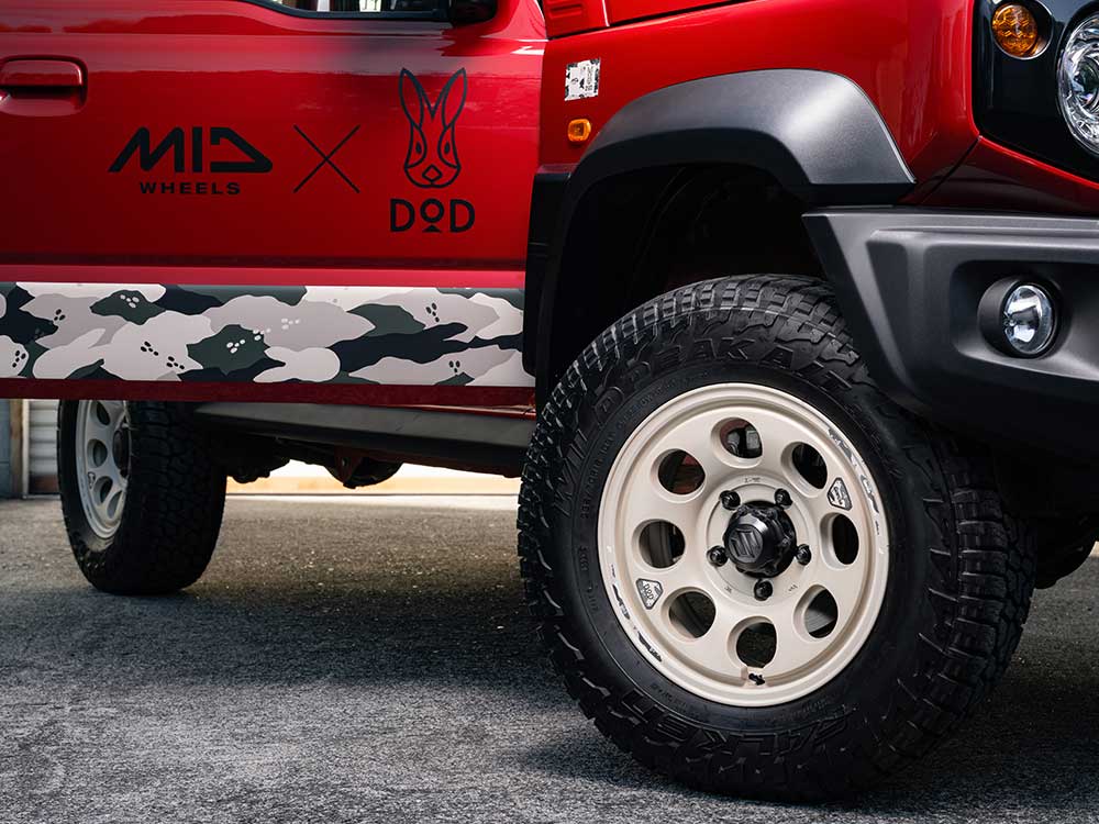 マルカサービス MID WHEELS×DOD/ウシャリン ハイエース 200系 アルミ