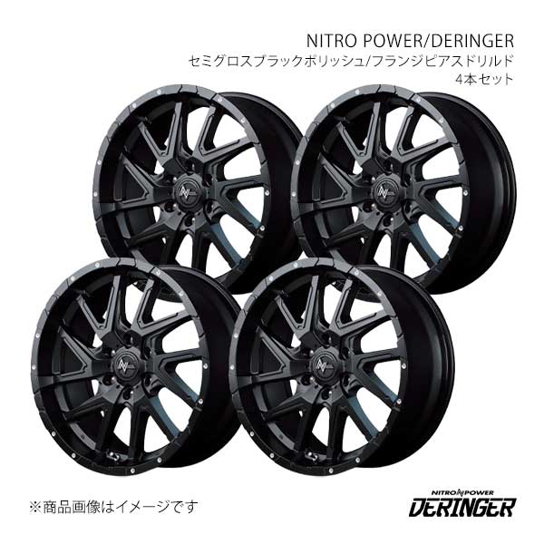 ナイトロパワー/デリンジャー アルミホイール4本セット【16×6.5J 6-139.7 INSET38 SPF】NITRO POWER/DERINGER