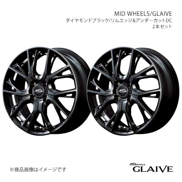 MID WHEELS/グレイブ アルミホイール2本セット【15×4.5J 4-100 INSET45