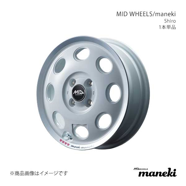 MID WHEELS/maneki タント/タントカスタム L375S/L385S アルミホイール1本【15×4.5J 4-100 INSET45 WHP】L176545433450400