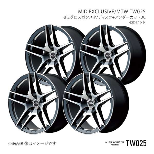 MIDエクスクルーシブ/MTW TW025 アルミホイール4本セット【19×8.5J 5-114.3 INSET35 SGU】MID EXCLUSIVE/MTW TW025 X19A985573350290×4