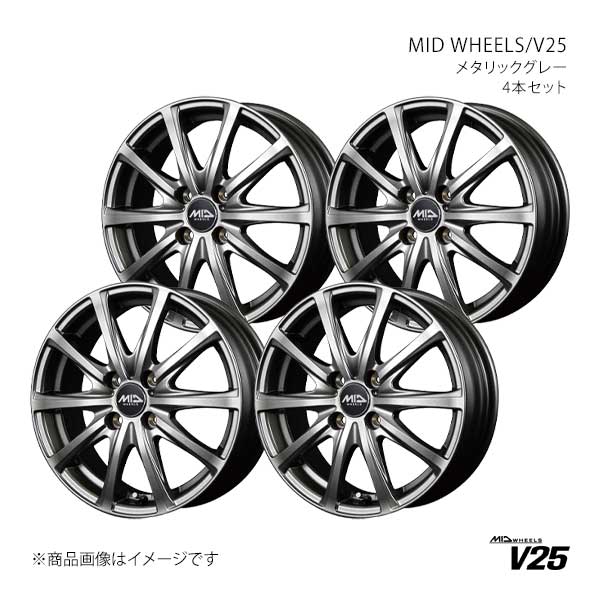 MID WHEELS/V25 タフト LA900S/LA910S アルミホイール4本セット【15