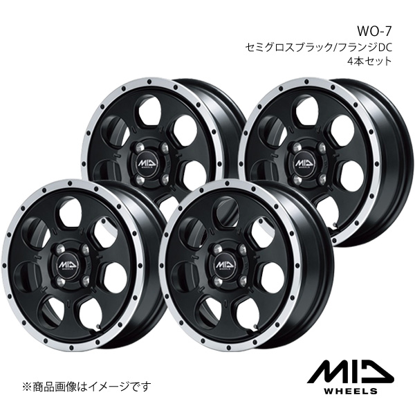 こっちん MID WHEELS/WO-7 ekスペース/eKクロス スペース B3#A系 ホイール4本