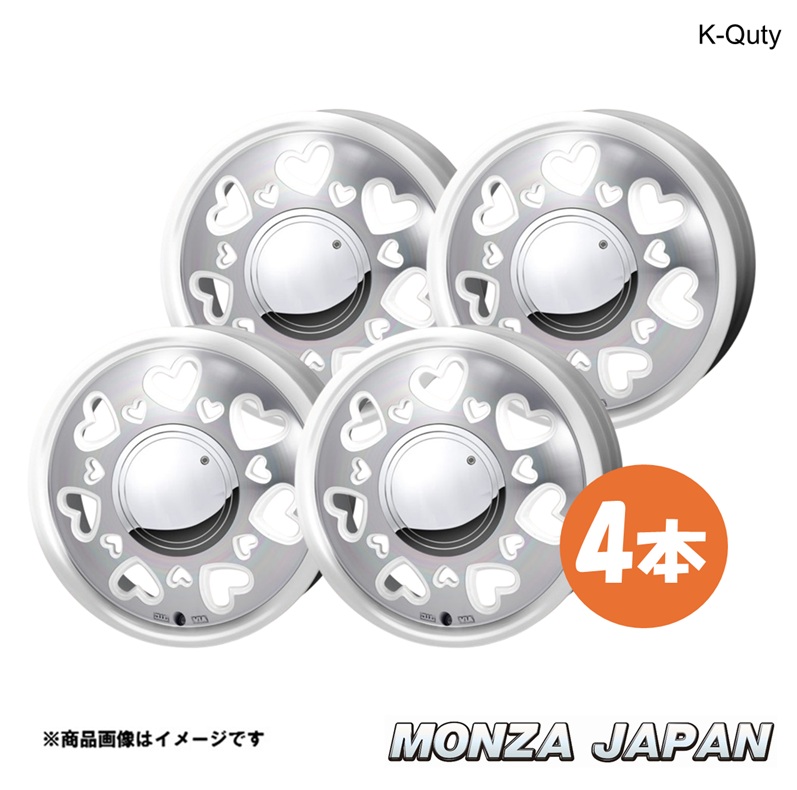 MONZA JAPAN K-Quty ピクシス エポック LA300 ホイール 4本【15×4.5J 4-100 INSET43 WH】ケーキューティ QT-02×4