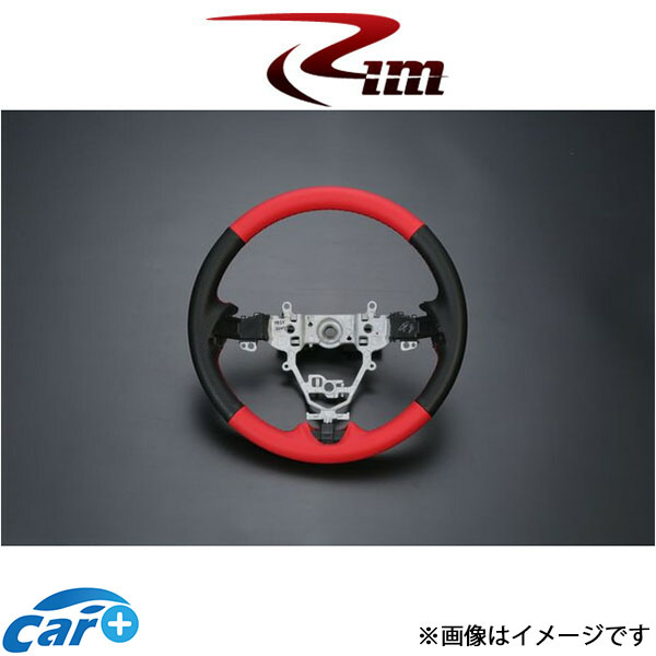 Rim 純正ステアリング [赤×黒×赤ステッチ]ジムニー JB64W P22-640 リムコーポレーション