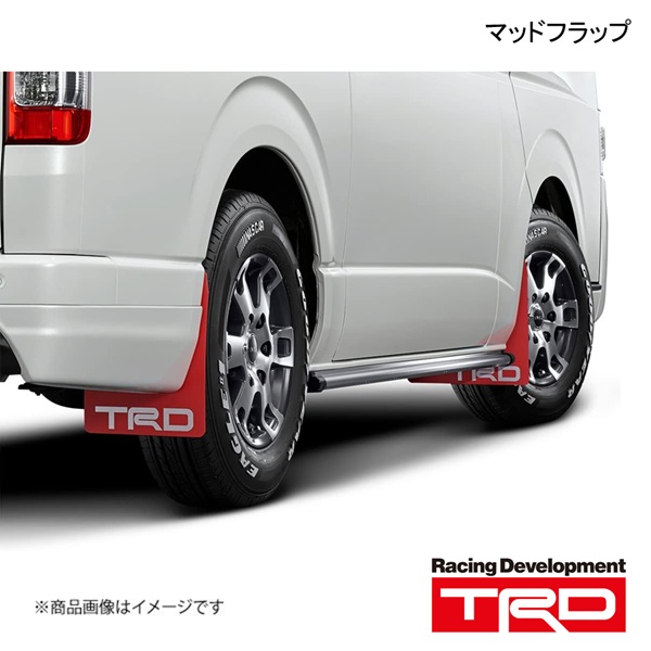 ハイエース TRD レッド マッドフラップ 4枚セット 泥除け RUGGED（ラギッド） マッドガード 【4枚セット】泥除け 泥はね防止