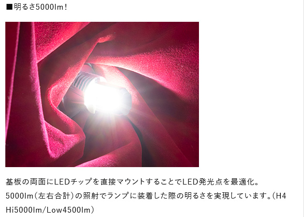 Valenti ヴァレンティ 純正交換LEDヘッド&フォグ RHシリーズ HB3/4 6500K ウィッシュ ZNE10G/ZNE14G 純正装着バルブ((Lo)HB4) LRH12-HB4-65_1