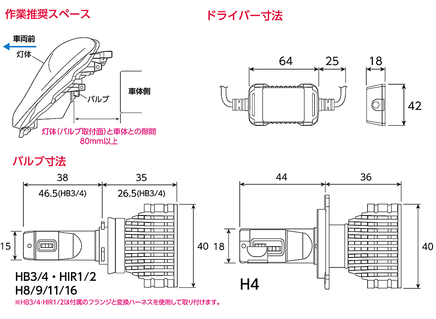 Valenti ヴァレンティ ジュエルLEDヘッド ZXシリーズ H4HL 6200K ist
