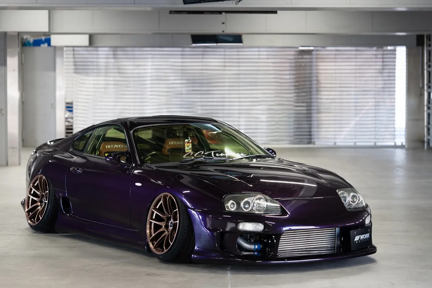 WORK ホイール 2本 ワークエモーションCR Shigoku 1ピース GS450h DAA-GWS191 フロント用【18×8.5J 5-114.3 INSET38 ICW】の画像