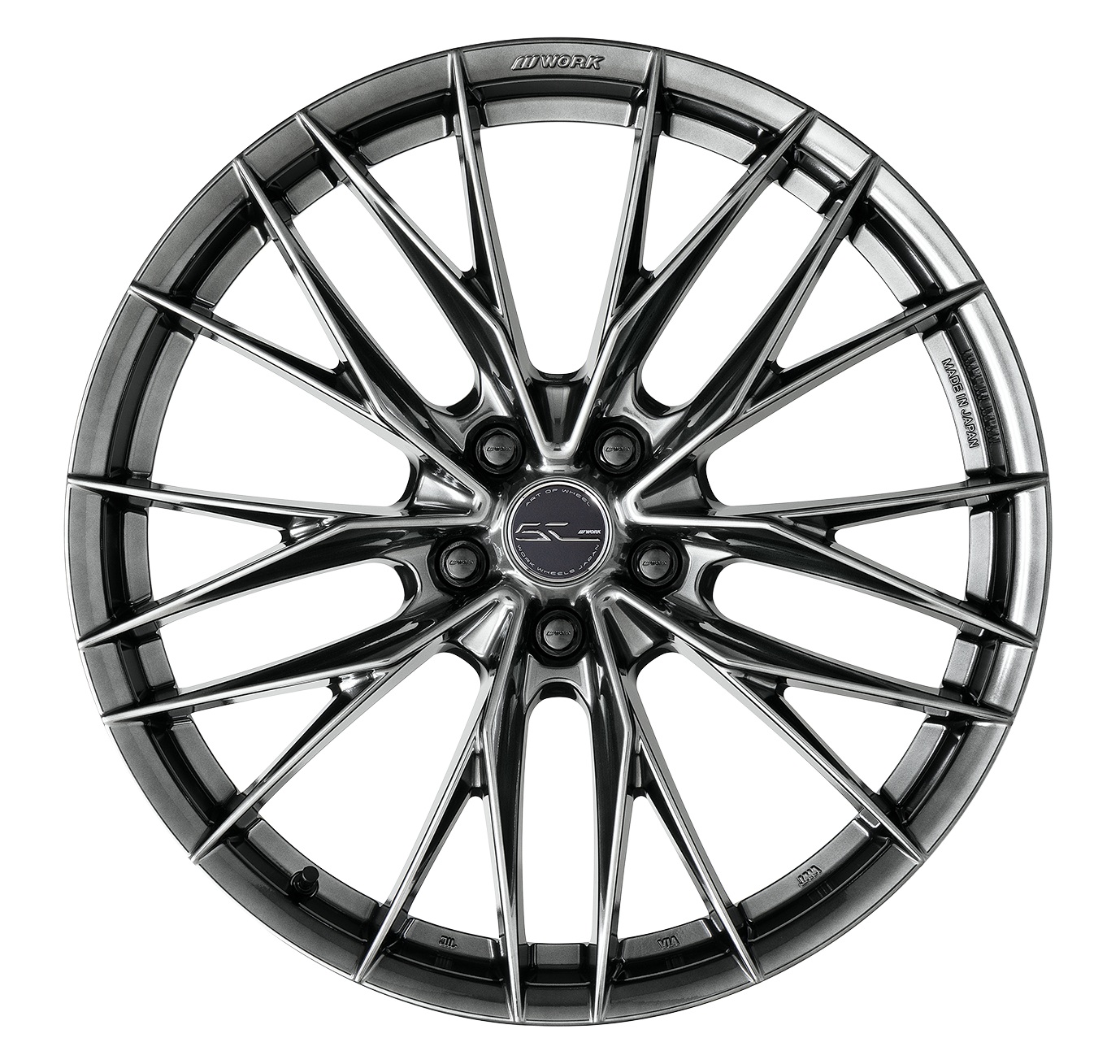 WORK ホイール 1本 シュヴァート ブルネンLX 1ピース GRヤリス RS 5BA-MXPA12 リア用【18×7.5J 5-114.3 INSET45 GTK】SCHWERT BRUNNEN LXの画像