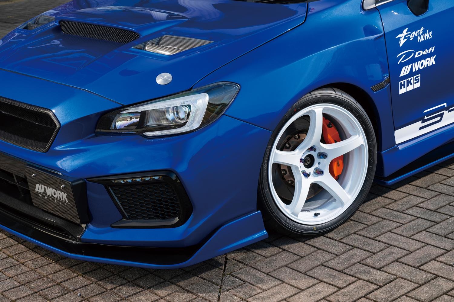 18インチ ワーク T5R ホワイト タイヤホイールセット 4本 WORK ワーク ホイール 4本 ワークエモーションT5R 1ピース WRX STI CBA