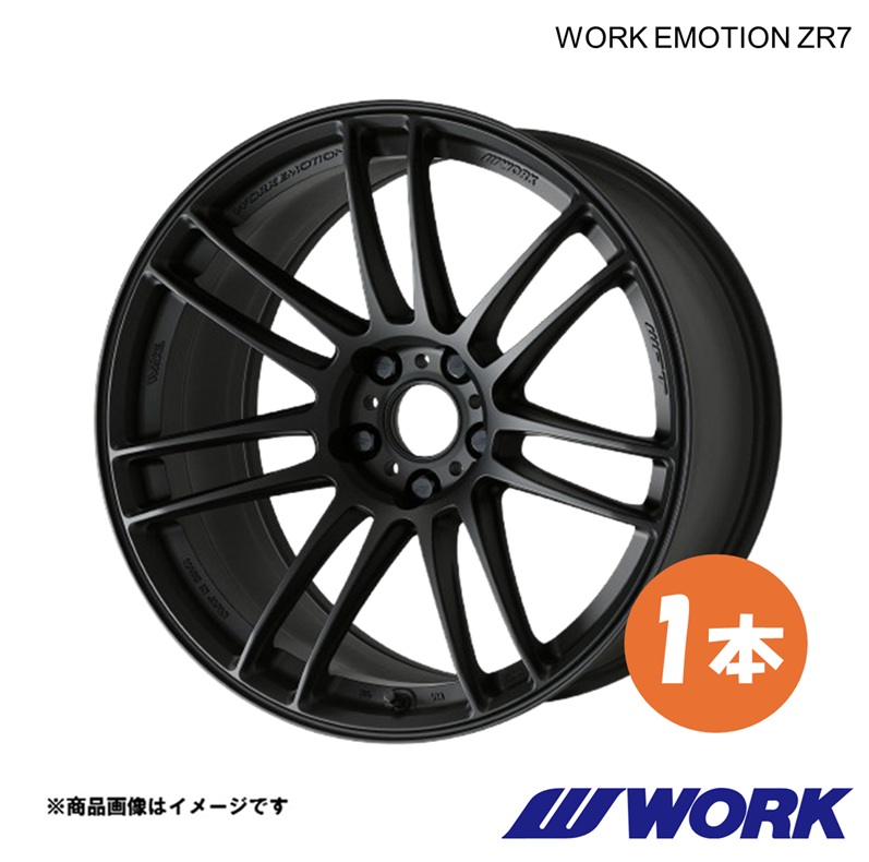 WORK ワークホイール 1本 ワークエモーションZR7 1ピース クラウン GRS182 フロント用【18×7.5J 5-114.3 INSET38 MBL】WORK EMOTION ZR7