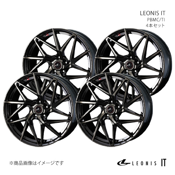 LEONIS IT レオニス アイティー ホイール 4本セット 0040620×4 【19×7.5J 5-114.3 INSET53 PBMC/TI】