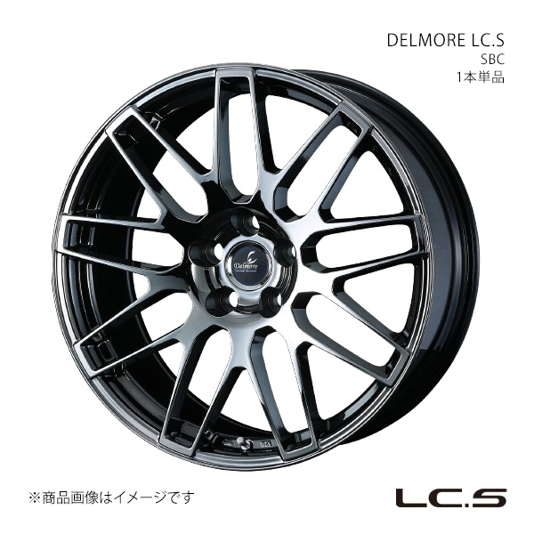 DELMORE LC.S エルシーエス IS 20系/FR IS350 アルミホイール1本単品 0041654【17×7.0J 5-114.3 INSET40 SBC スーパーブラッククローム】